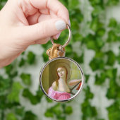 Roze St. Agatha (M 003) Sleutelhanger (Hand)