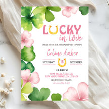 Roze St Patrick Lucky In Love Bruiloftsfeest
