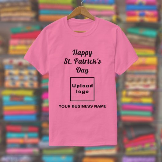Roze St. Patrick's Day Bedrijfs T-Shirt