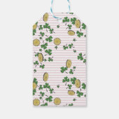Roze St. Patrick's Day Groene Klaver Bedankt Cadeaulabel (Achterkant)