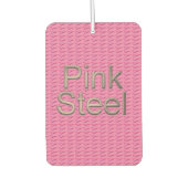 Roze Staal auto luchtverfrisser (Voorkant)