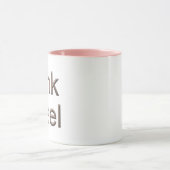 Roze Staal combo mok (Midden)