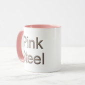 Roze Staal combo mok (Voorkant links)