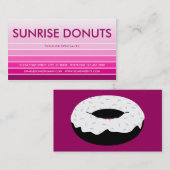 roze staal DONUTS Visitekaartje (Voorkant / Achterkant)