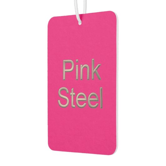 Roze Staal fuchsia auto luchtverfrisser (Links)