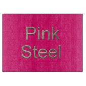 Roze Staal fuchsia glas snijplank (Voorkant)