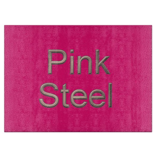 Roze Staal fuchsia glas snijplank (Voorkant)