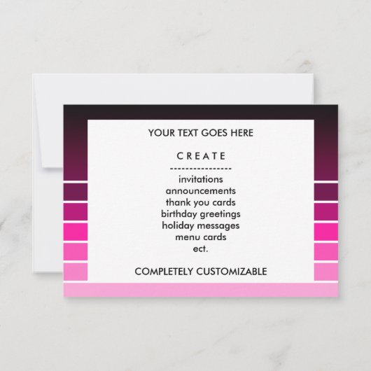 roze staal kaart (Achterkant)
