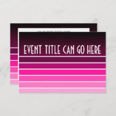 roze staal kaart (Voorkant / Achterkant)