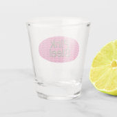 Roze Staal ovaal schot glas (Achterkant)
