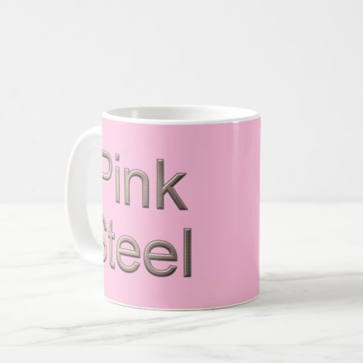 Roze Staal roze mok (Voorkant links)