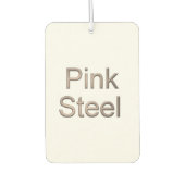 Roze Staal witte auto luchtverfrisser (Voorkant)