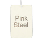 Roze Staal witte auto luchtverfrisser (Achterkant)