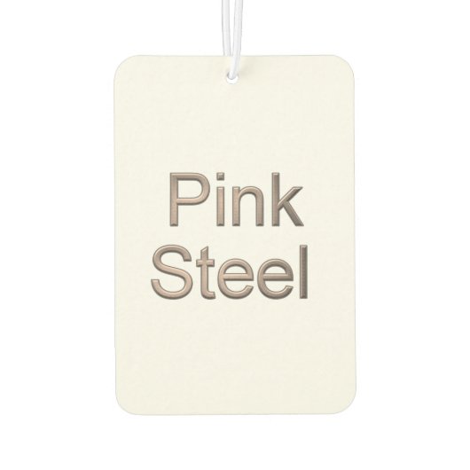 Roze Staal witte auto luchtverfrisser (Achterkant)