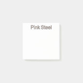 Roze Staal witte notitie pads Post-it® Notes (Voorkant)