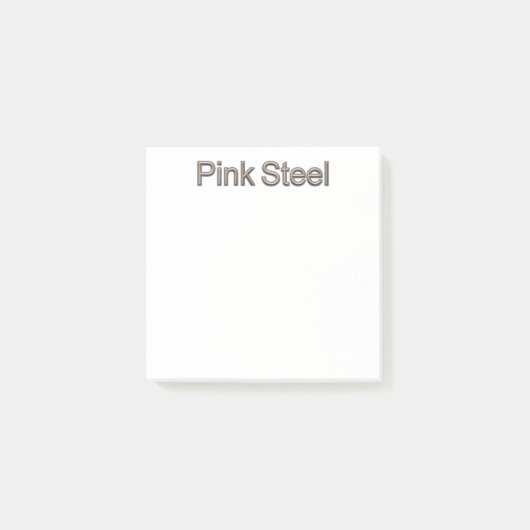 Roze Staal witte notitie pads Post-it® Notes