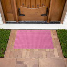 Roze staaldoormat