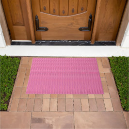 Roze staaldoormat deurmat