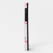 Roze staande flamingo Case-Mate iPhone case (Achterkant/links)