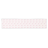 Roze staande flamingo korte tafelloper (Horizontaal)