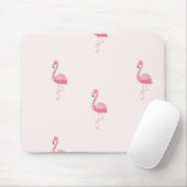 Roze staande flamingo muismat (Met muis)