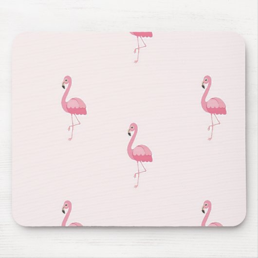 Roze staande flamingo muismat (Voorkant)
