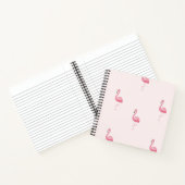 Roze staande flamingo notitieboek (Binnen)