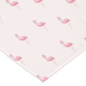 Roze staande flamingo tafelkleed (Gekanteld)