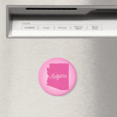 Roze staat Arizona Magnet (Insitu (Vaatwasser))