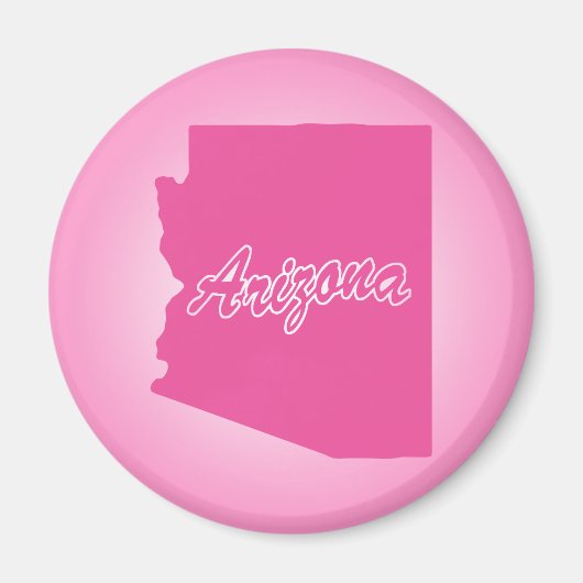 Roze staat Arizona Magnet (Voorkant)