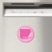 Roze Staat Arkansas Magnet (Insitu (Vaatwasser))