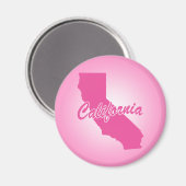 Roze staat California Magnet (Voorkant / Achterkant)