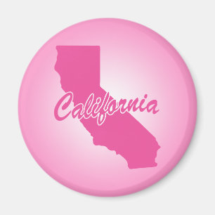 Roze staat California Magnet