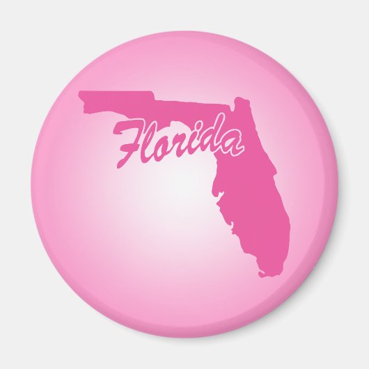 Roze staat Florida Magnet (Voorkant)