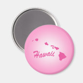 Roze staat Hawaii Magnet (Voorkant / Achterkant)