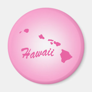 Roze staat Hawaii Magnet