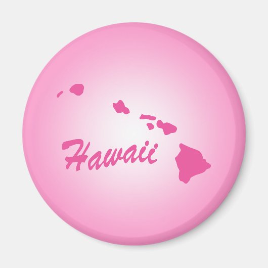 Roze staat Hawaii Magnet (Voorkant)
