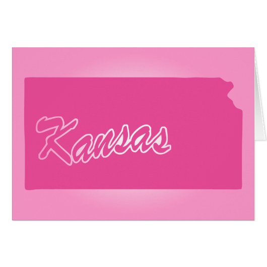 Roze staat Kansas (Voorkant Horizontaal)