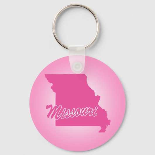 Roze Staat Missouri Sleutelhanger (Voorkant)