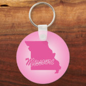 Roze Staat Missouri Sleutelhanger (Voorkant)