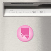 Roze Staat Nevada Magnet (Insitu (Vaatwasser))