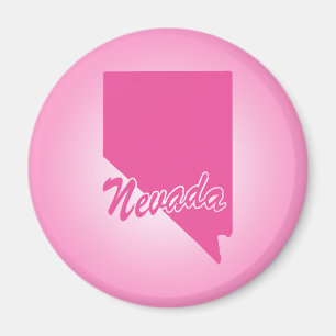 Roze Staat Nevada Magnet