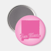 Roze Staat New Mexico Magnet (Voorkant / Achterkant)