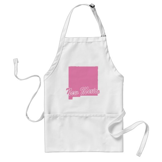 Roze Staat New Mexico Standaard Schort (Voorkant)