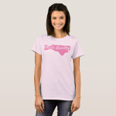 Roze staat North Carolina T-shirt (Voorkant volledig)