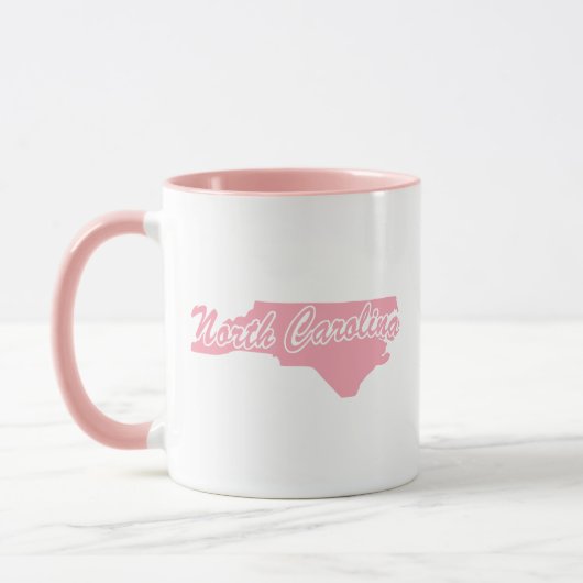 Roze Staat North Carolina Vorm Mok (Links)