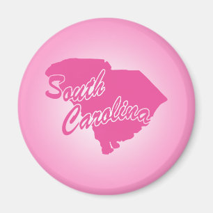 Roze staat South Carolina Magnet
