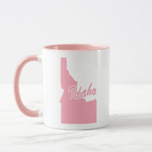 Roze staat van de Idaho-vorm-Mok Mok
