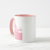 Roze staat van de Idaho-vorm-Mok Mok (Voorkant links)