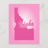 Roze staatsblad Idaho Briefkaart (Voorkant)